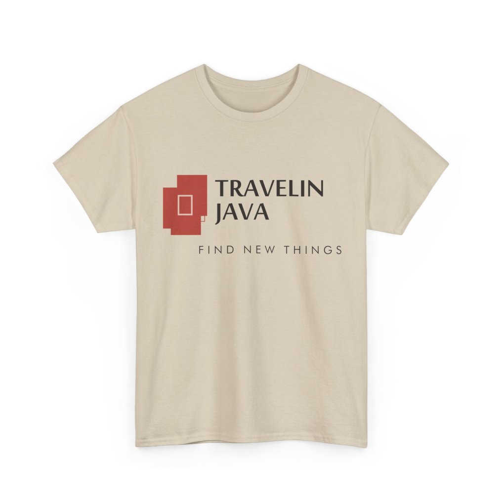 TravelinJava Lock Logo Tee - France | Unisex Heavy Cotton Tee - Gildan 5000