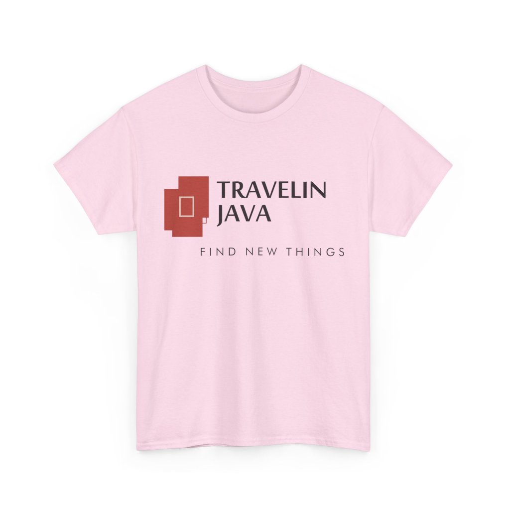 TravelinJava Lock Logo Tee - France | Unisex Heavy Cotton Tee - Gildan 5000