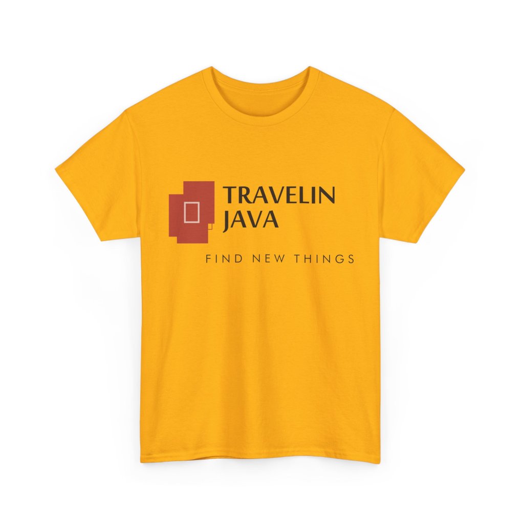 TravelinJava Lock Logo Tee - France | Unisex Heavy Cotton Tee - Gildan 5000