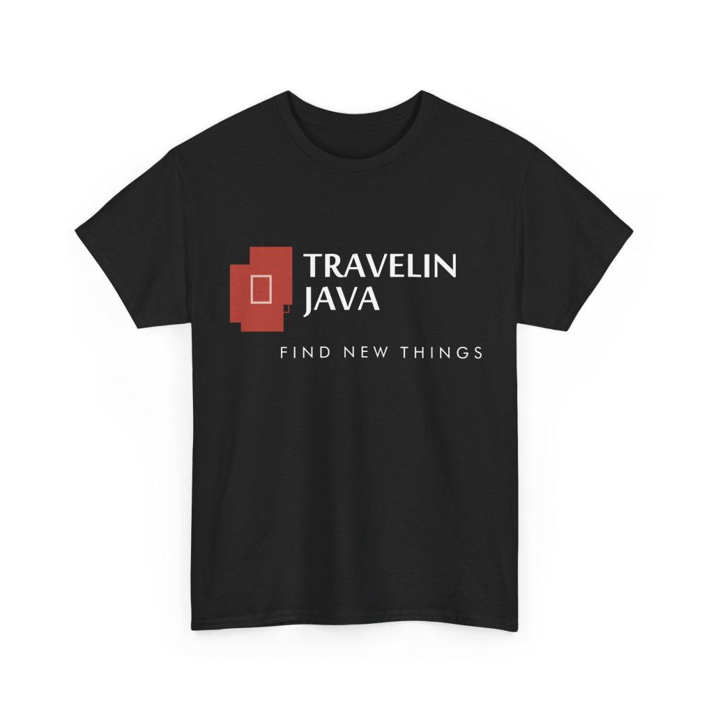 TravelinJava Lock Logo Tee - France | Unisex Heavy Cotton Tee - Gildan 5000