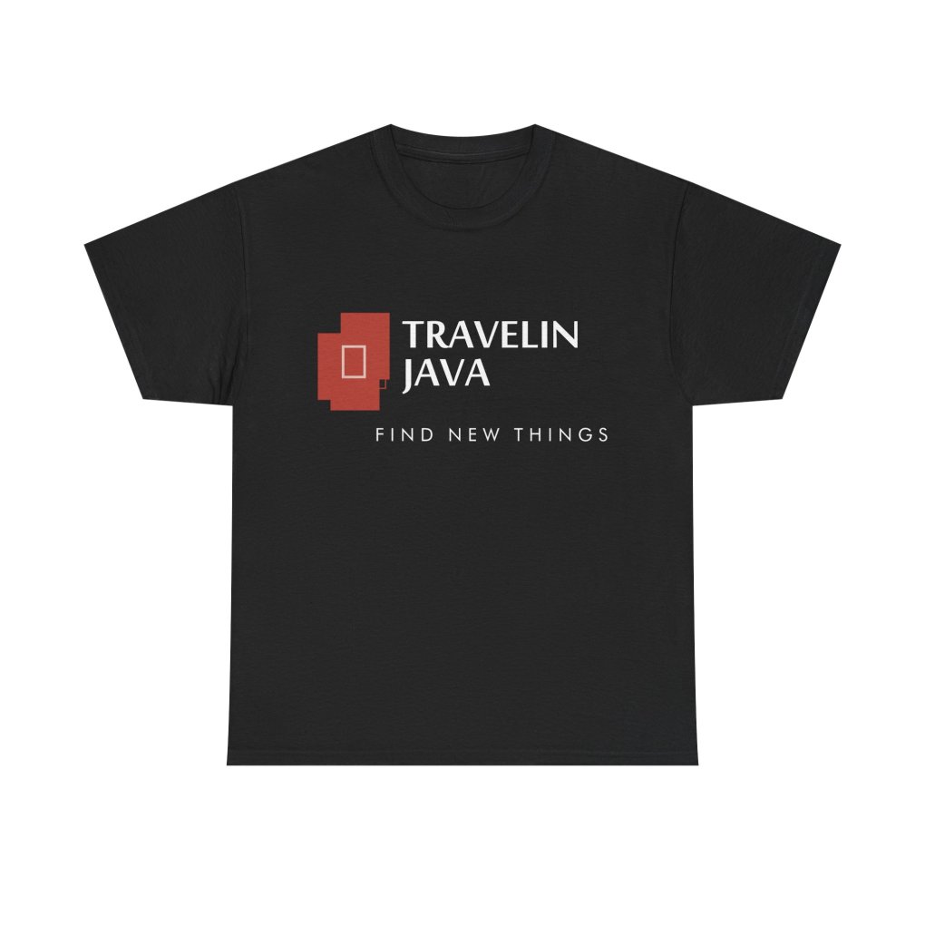 TravelinJava Lock Logo Tee - France | Unisex Heavy Cotton Tee - Gildan 5000