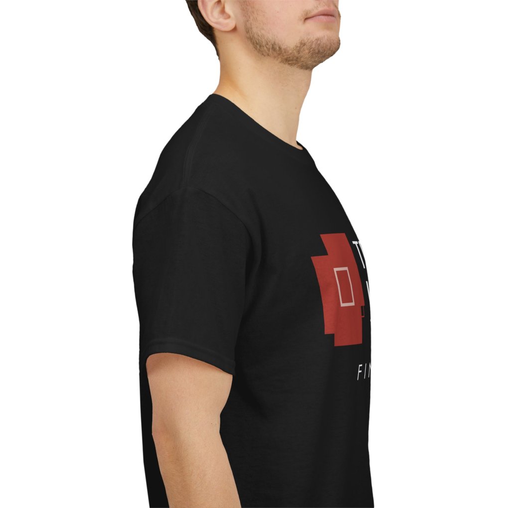 TravelinJava Lock Logo Tee | Unisex Heavy Cotton Tee - Gildan 5000