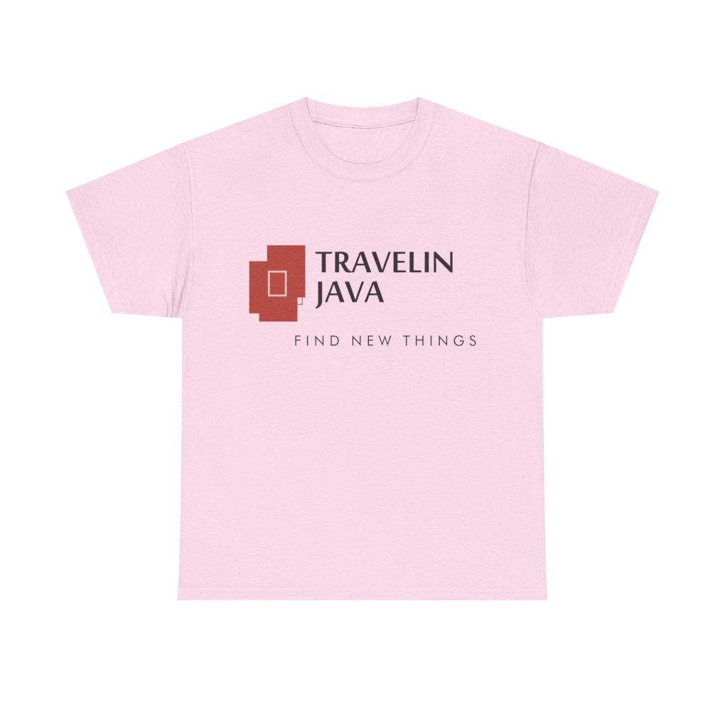 TravelinJava Lock Logo Tee - France | Unisex Heavy Cotton Tee - Gildan 5000