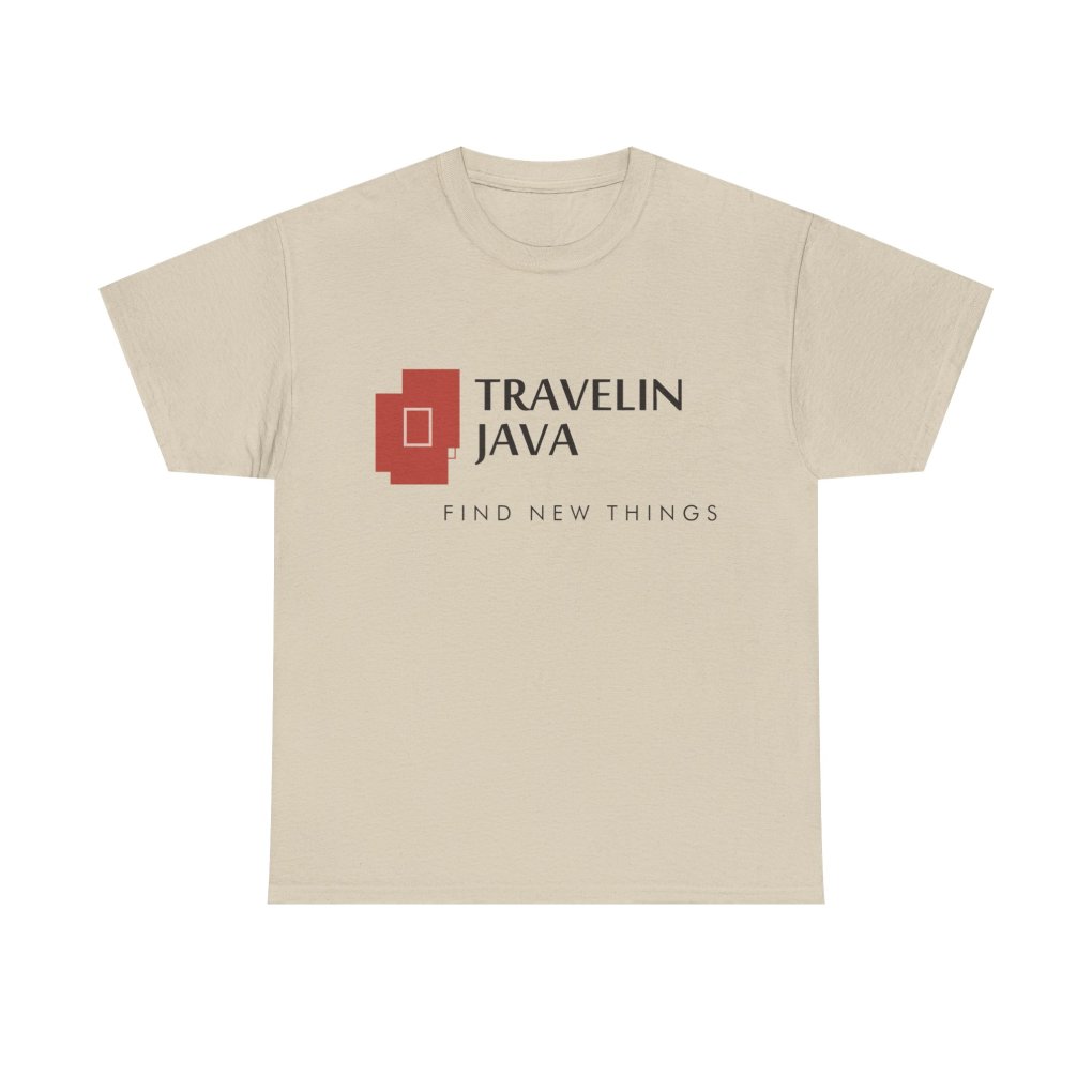 TravelinJava Lock Logo Tee - France | Unisex Heavy Cotton Tee - Gildan 5000