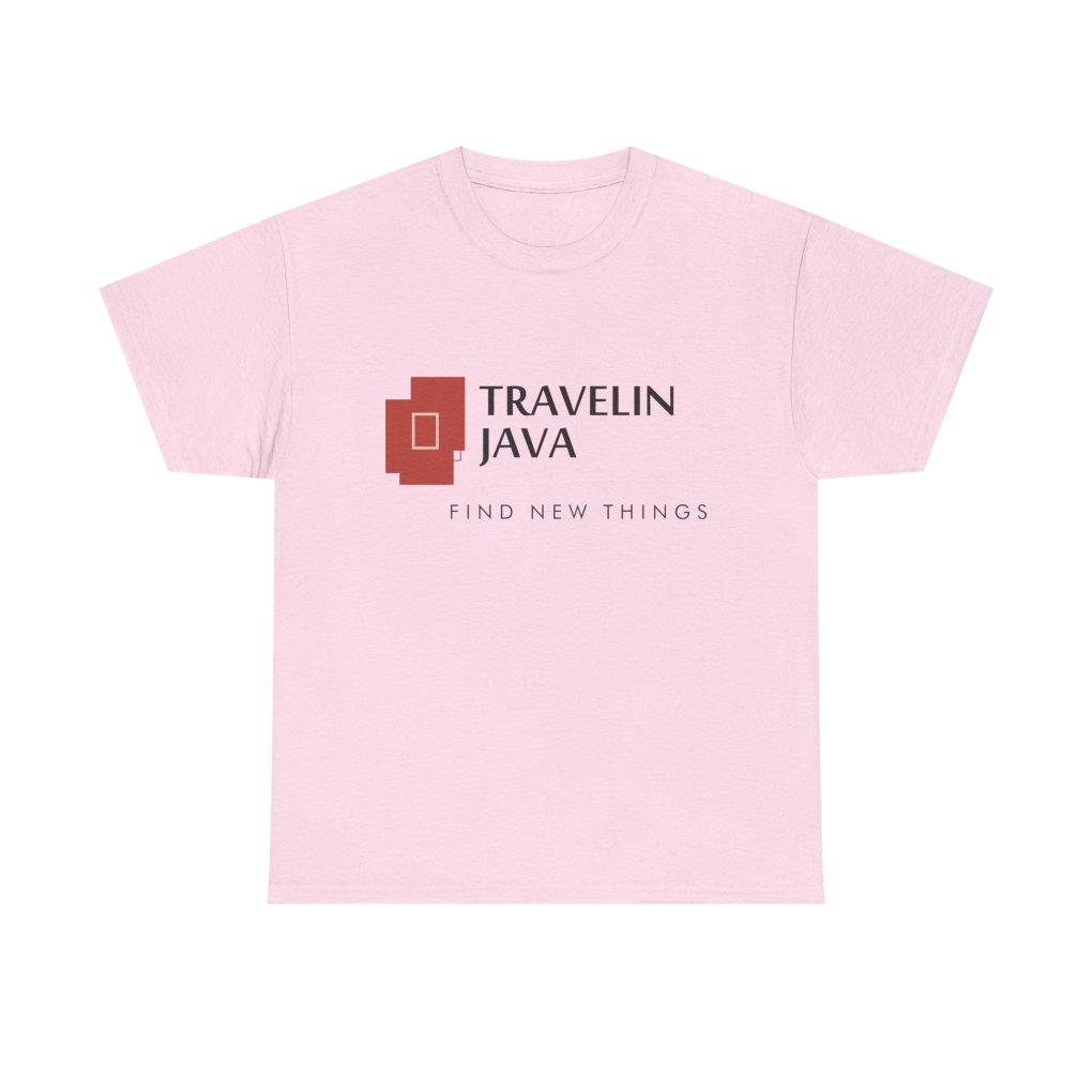TravelinJava Lock Logo Tee | Unisex Heavy Cotton Tee - Gildan 5000