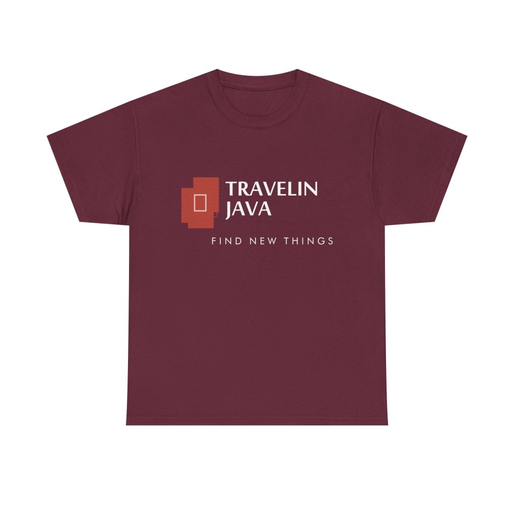 TravelinJava Lock Logo Tee | Unisex Heavy Cotton Tee - Gildan 5000