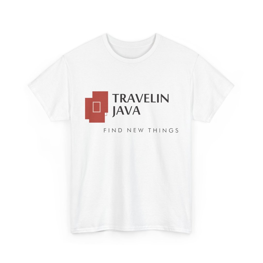 TravelinJava Lock Logo Tee - France | Unisex Heavy Cotton Tee - Gildan 5000