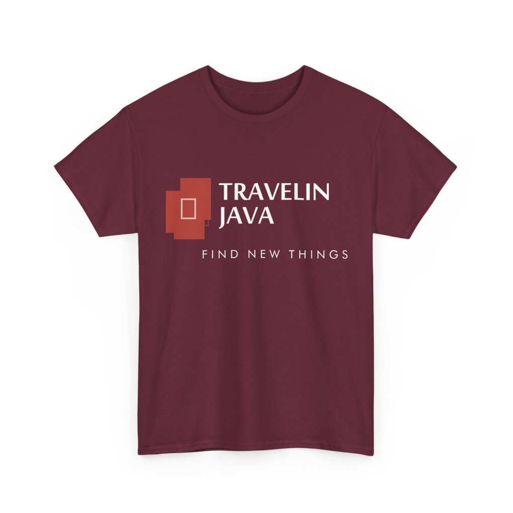 TravelinJava Lock Logo Tee - France | Unisex Heavy Cotton Tee - Gildan 5000