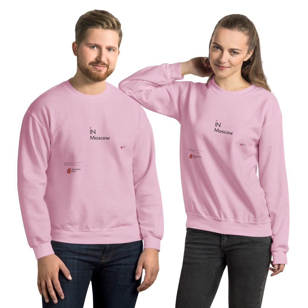 iN Moscow Unisex Sweatshirt TravelnJava Style