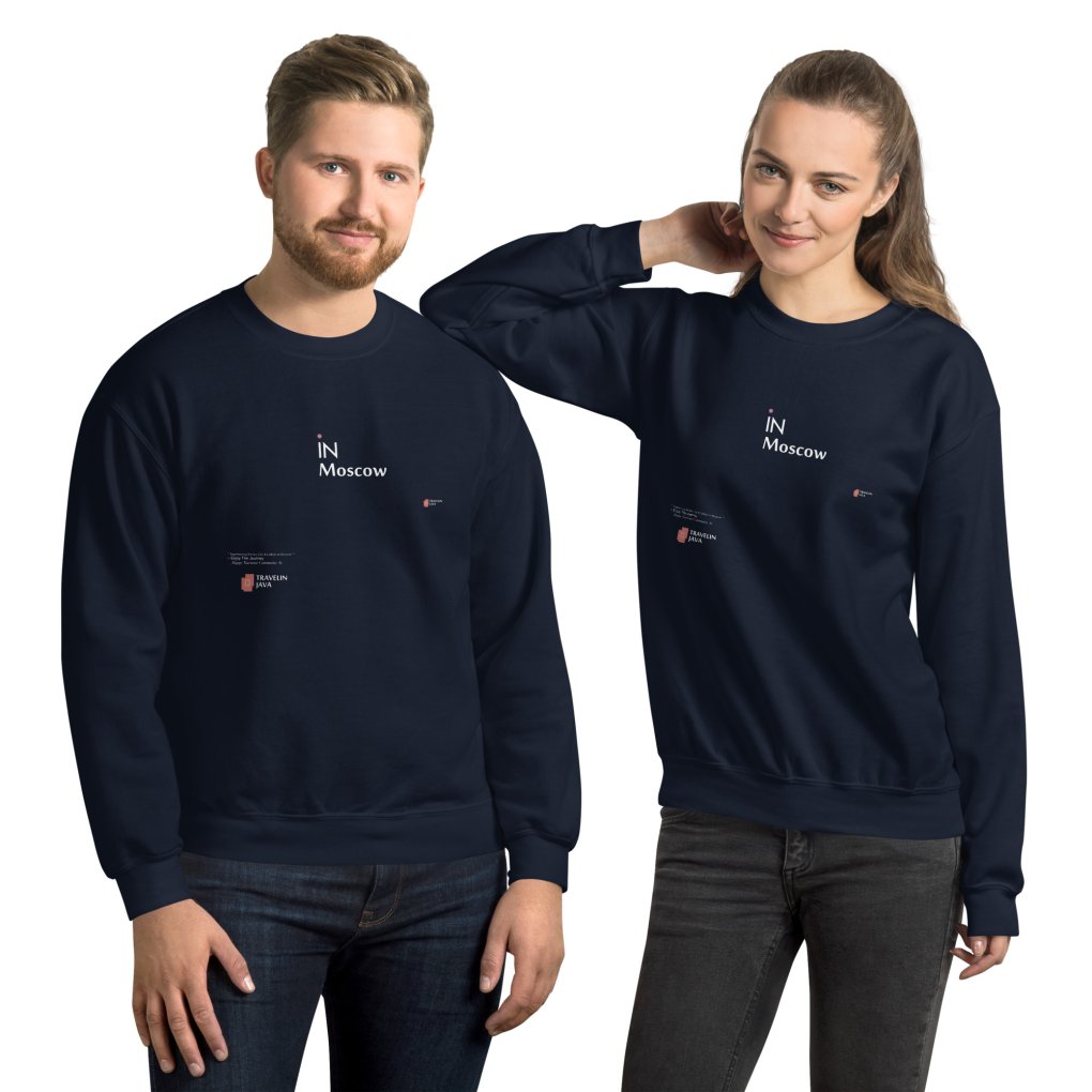 iN Moscow Unisex Sweatshirt TravelnJava Style