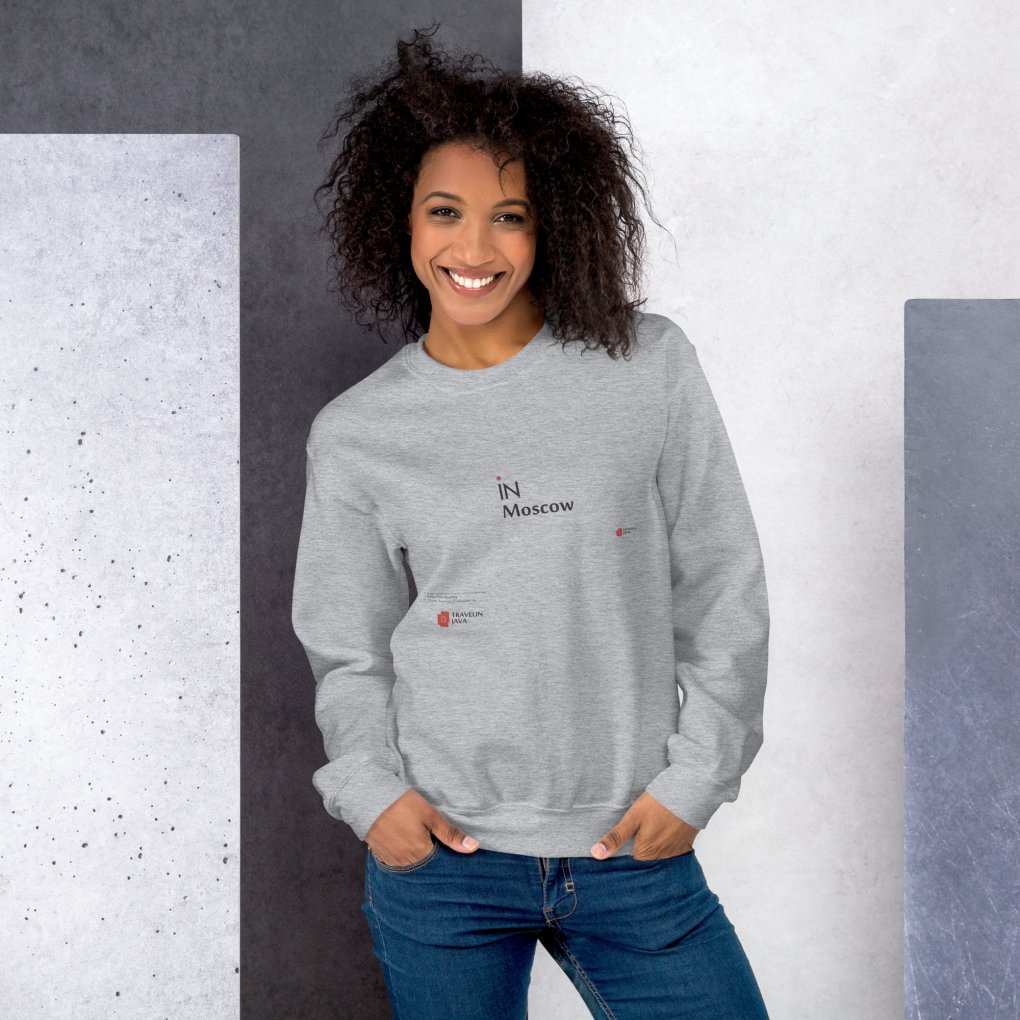 iN Moscow Unisex Sweatshirt TravelnJava Style
