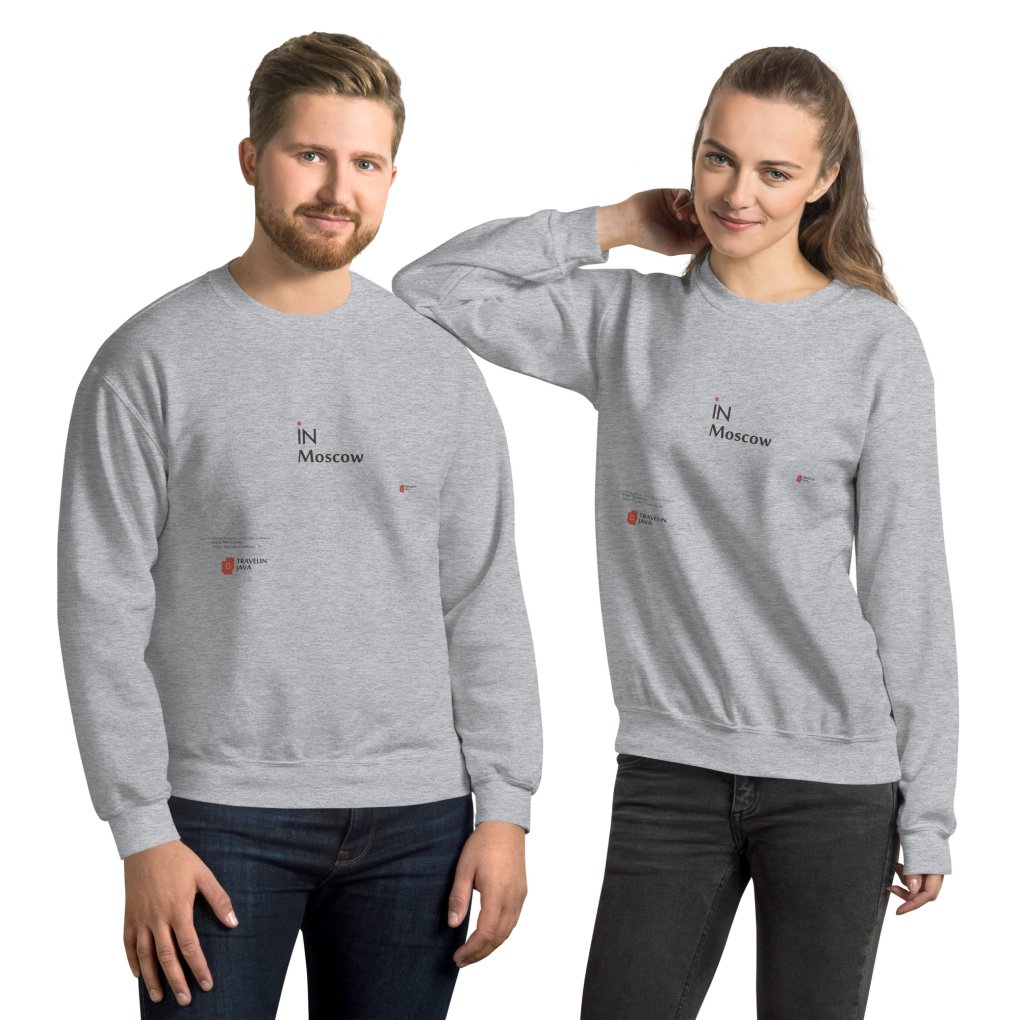 iN Moscow Unisex Sweatshirt TravelnJava Style