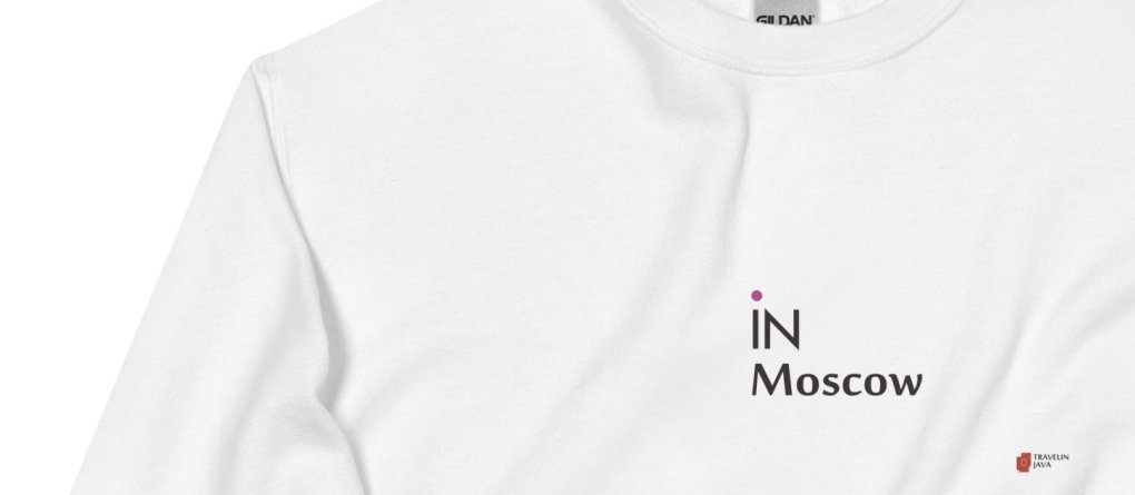 iN Moscow Unisex Sweatshirt TravelnJava Style