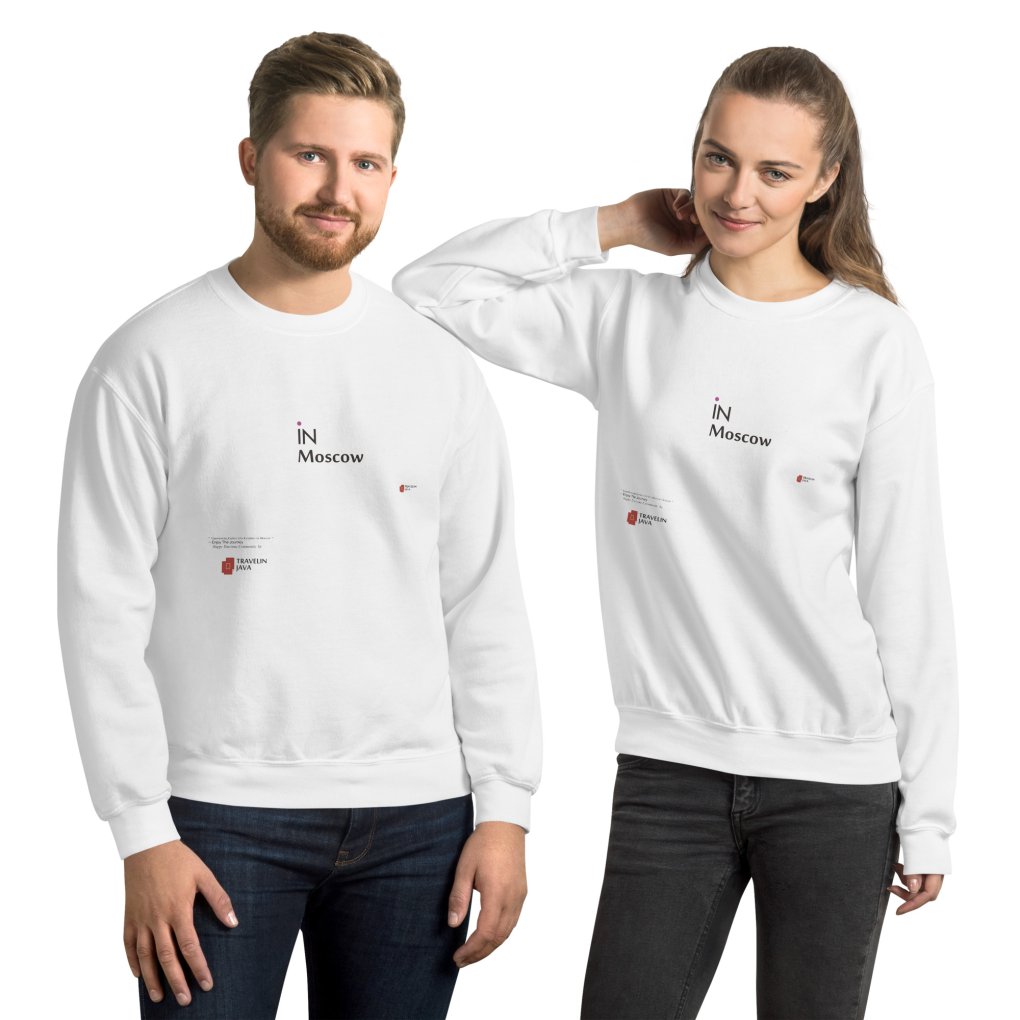 iN Moscow Unisex Sweatshirt TravelnJava Style