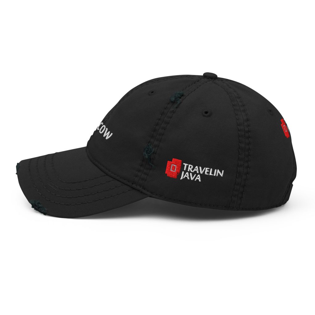 Distressed Dad Hat "iN Moscow"