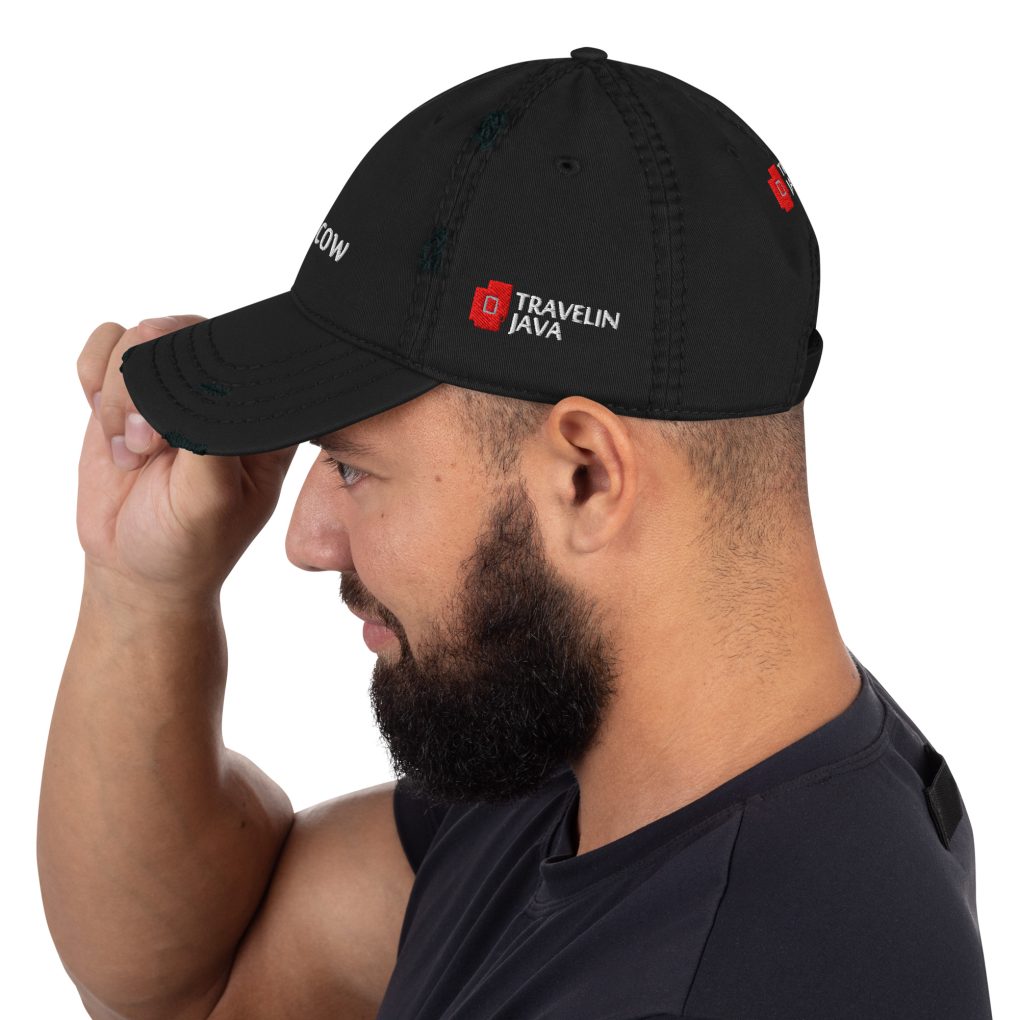 Distressed Dad Hat "iN Moscow"