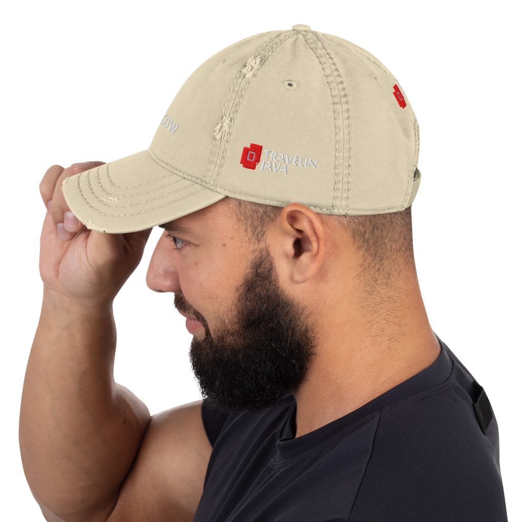 Distressed Dad Hat "iN Moscow"