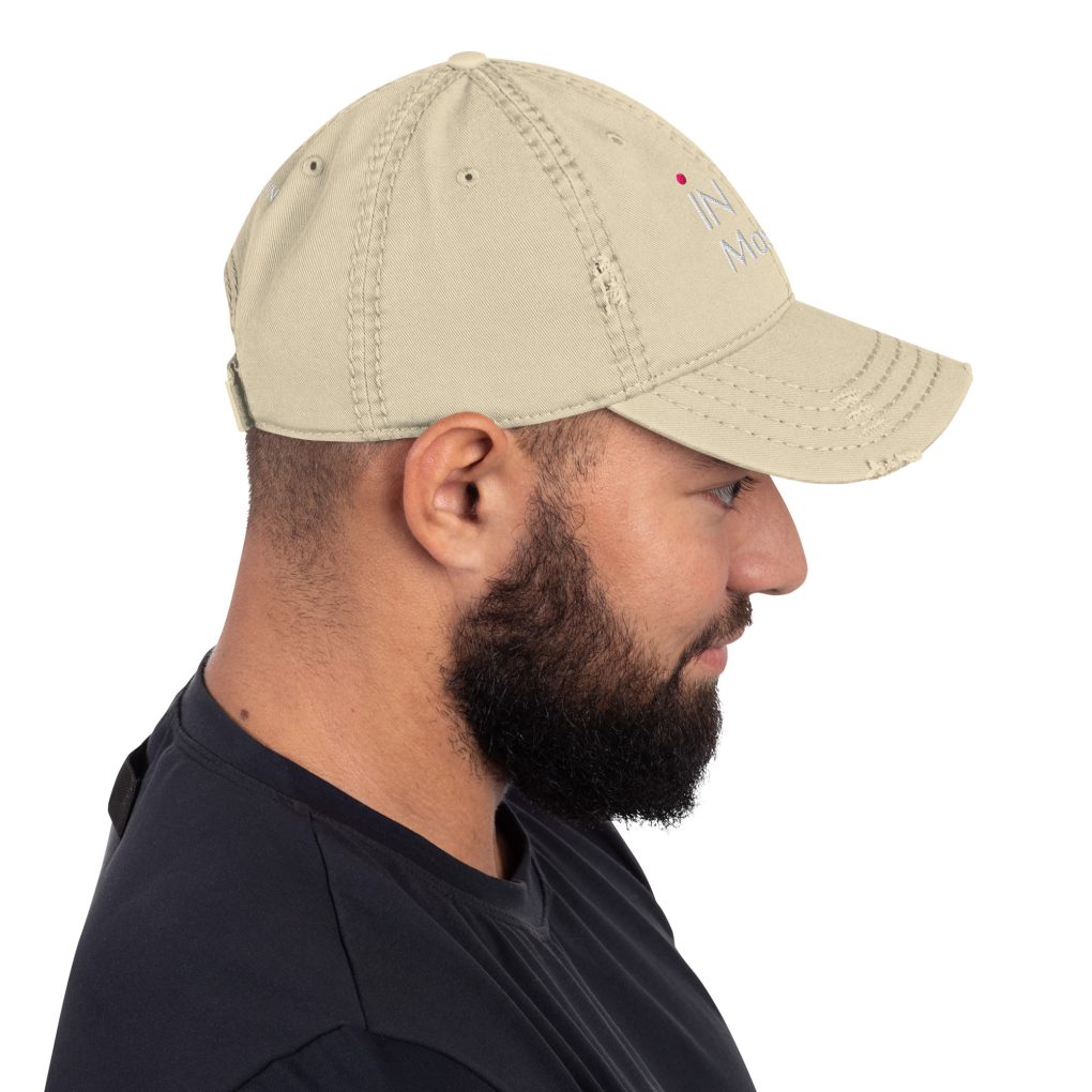 Distressed Dad Hat "iN Moscow"