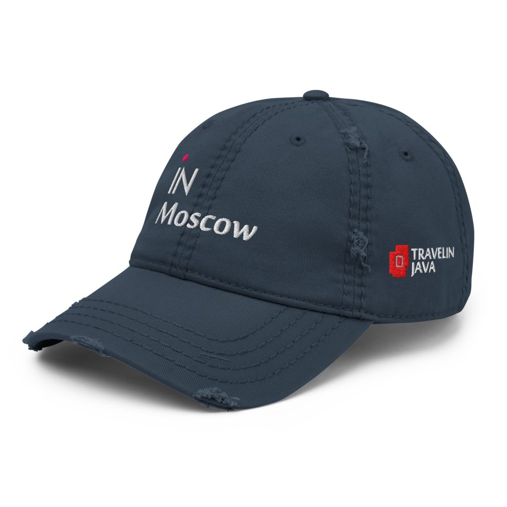 Distressed Dad Hat "iN Moscow"