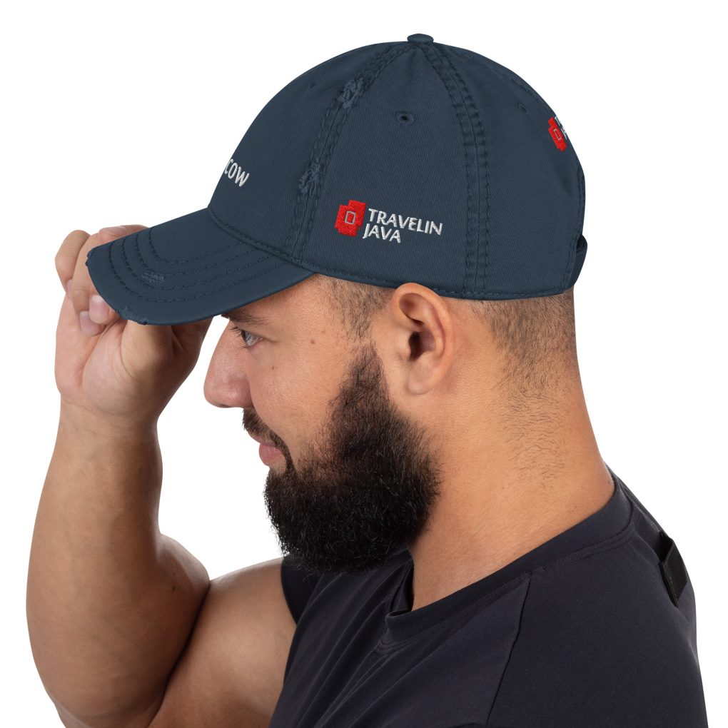 Distressed Dad Hat "iN Moscow"