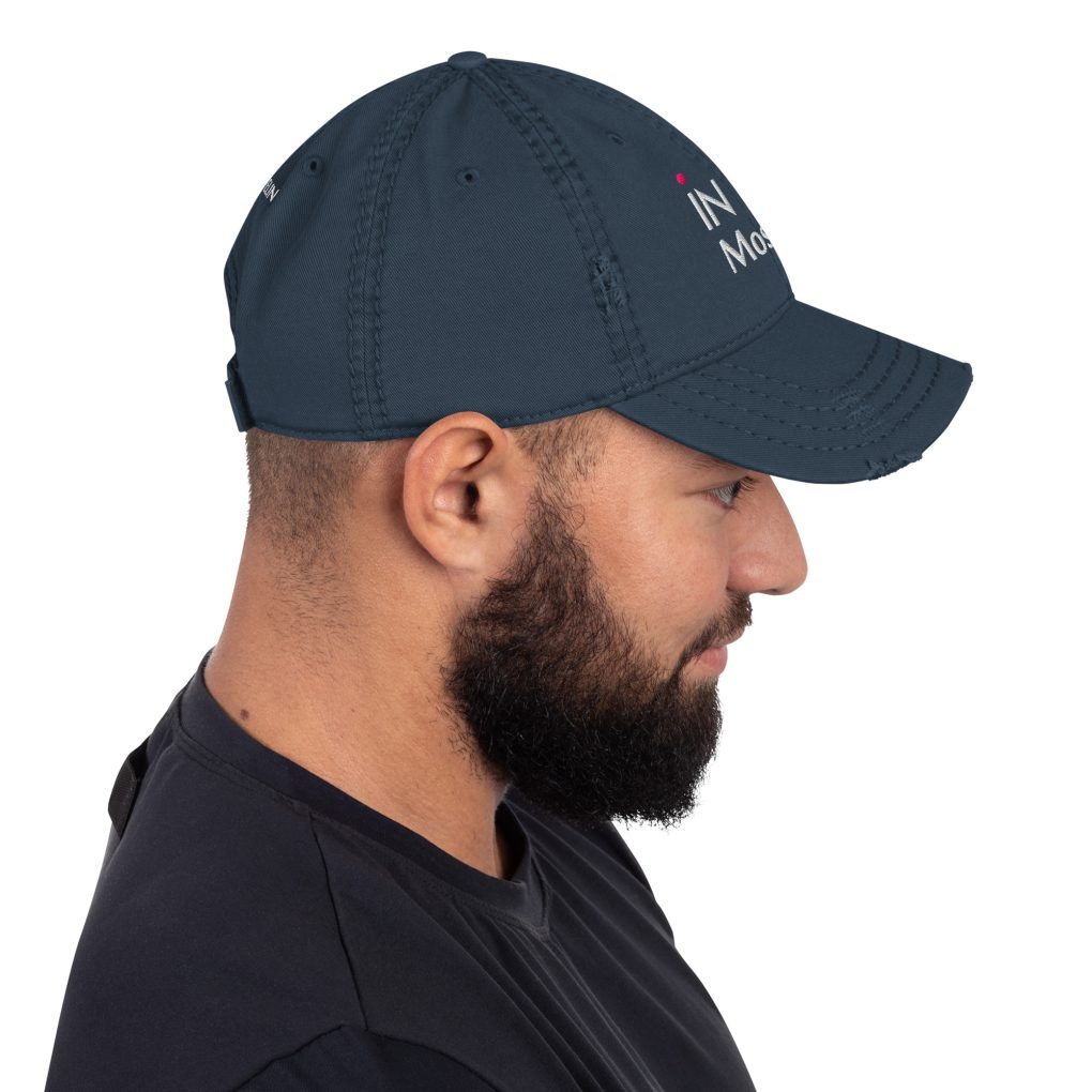 Distressed Dad Hat "iN Moscow"