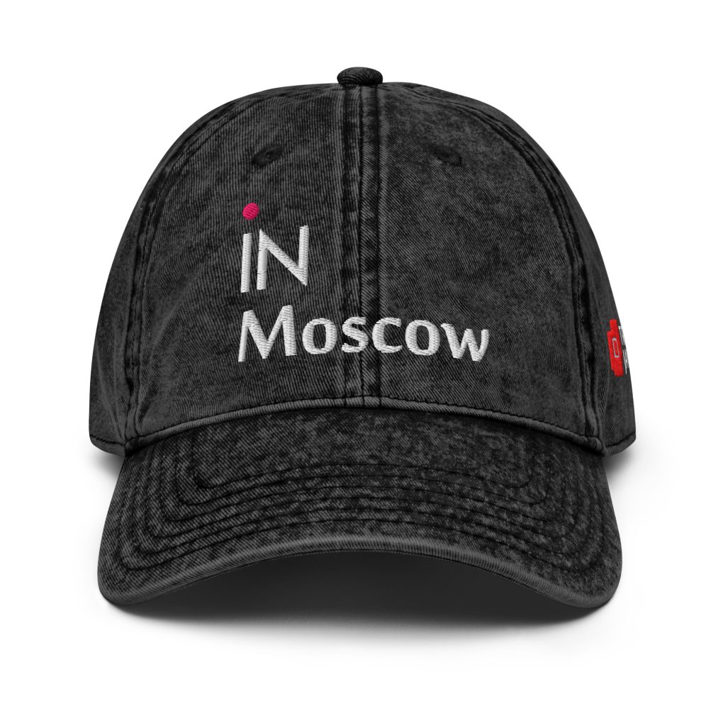 Vintage Cotton Twill Cap "iN Moscow"
