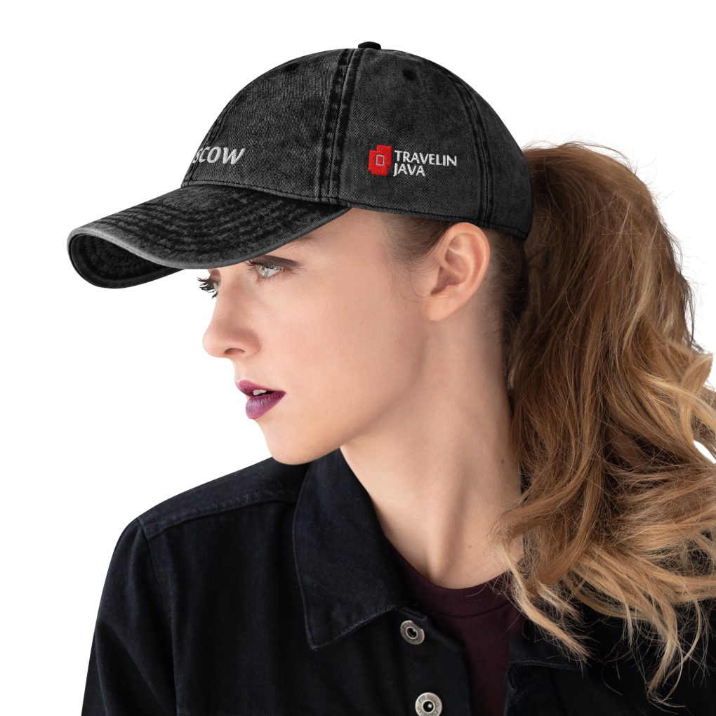 Vintage Cotton Twill Cap "iN Moscow"