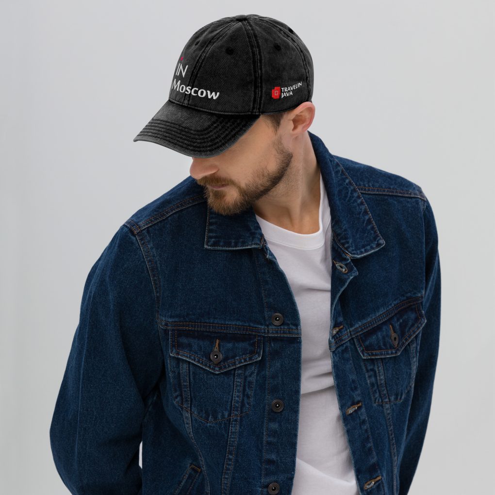 Vintage Cotton Twill Cap "iN Moscow"