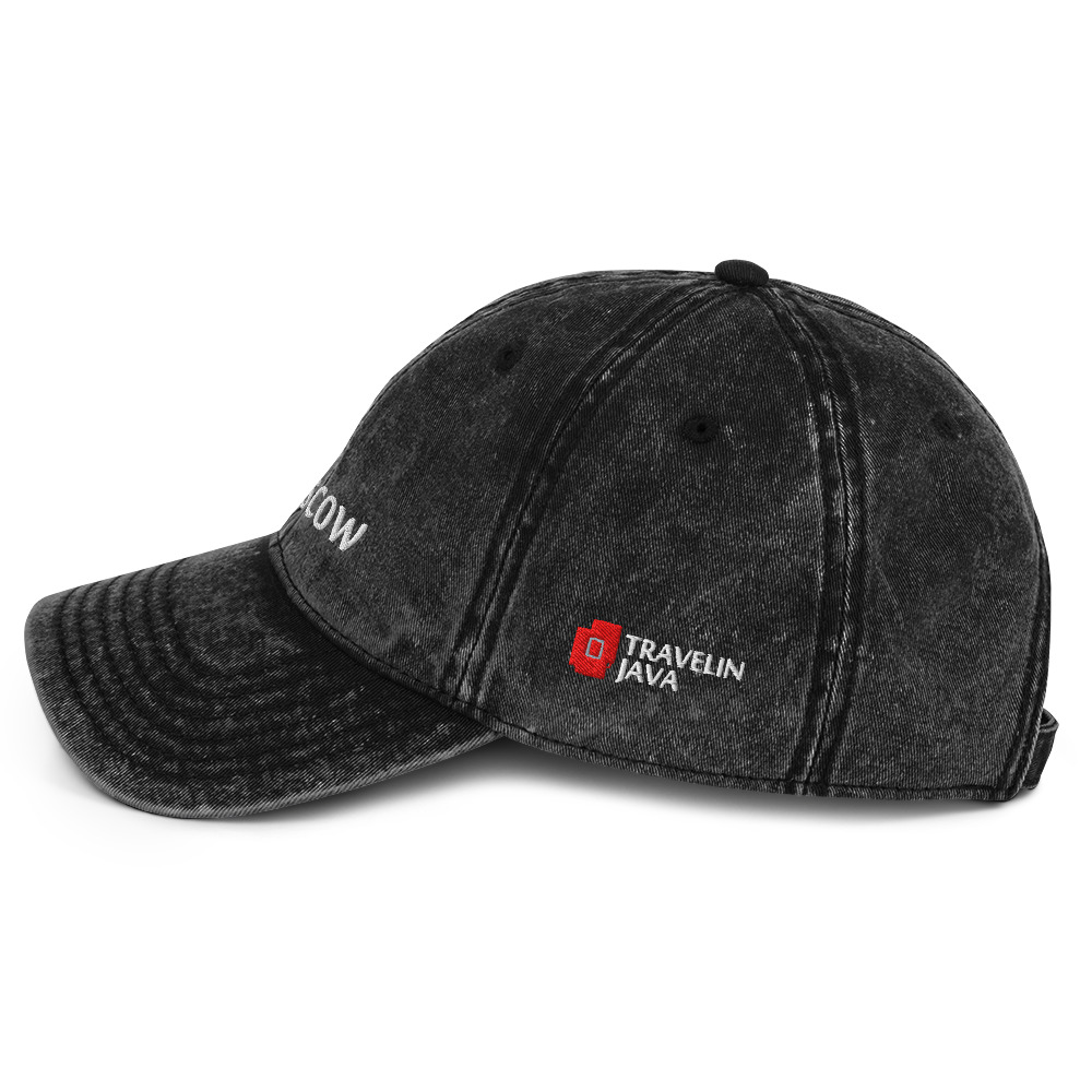 Vintage Cotton Twill Cap "iN Moscow"