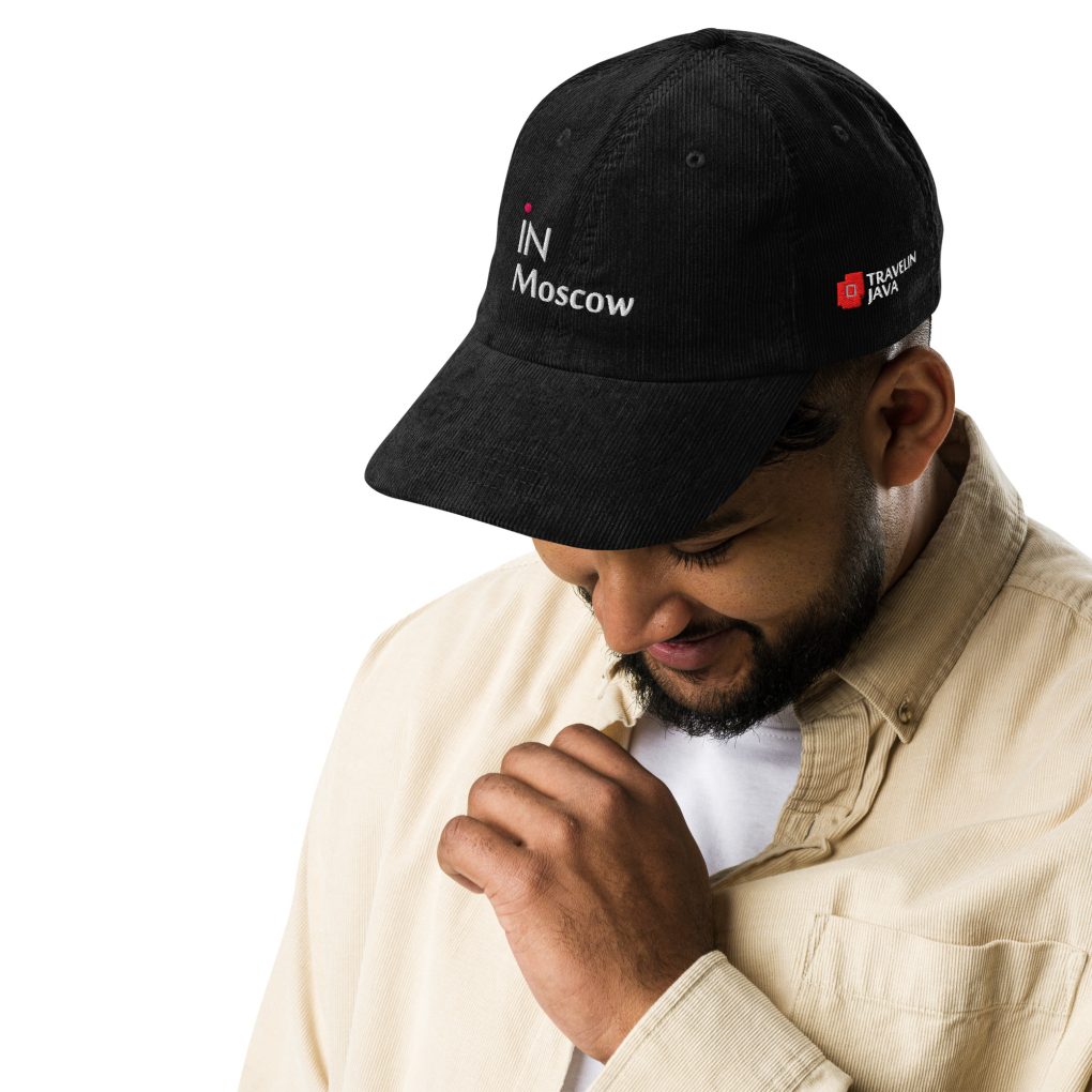 Vintage corduroy cap "iN Mpscow"