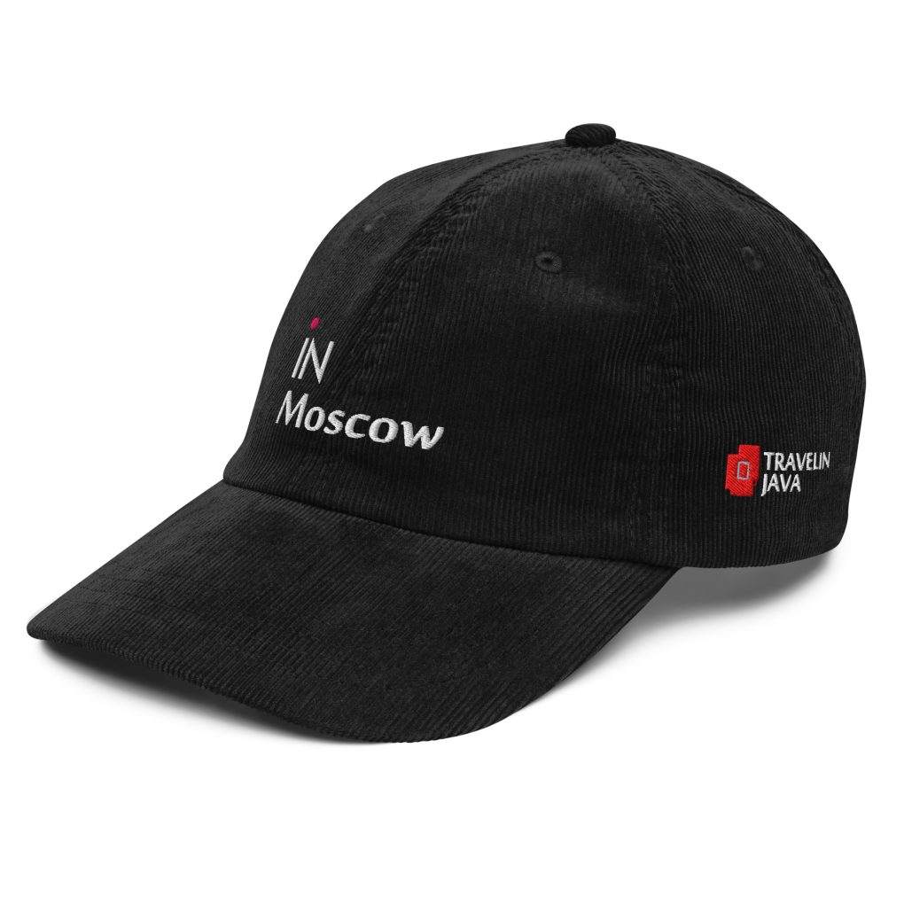 Vintage corduroy cap "iN Mpscow"