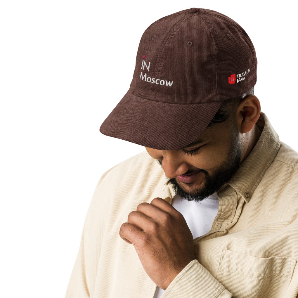 Vintage corduroy cap "iN Mpscow"