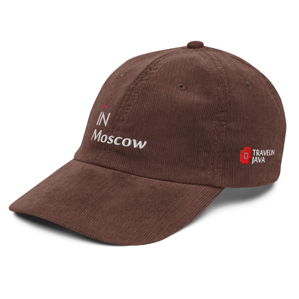 Vintage corduroy cap "iN Mpscow"