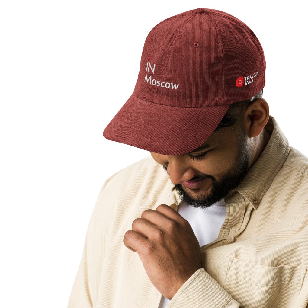 Vintage corduroy cap "iN Mpscow"