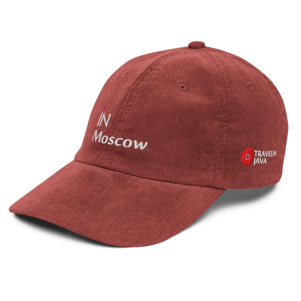 Vintage corduroy cap "iN Mpscow"