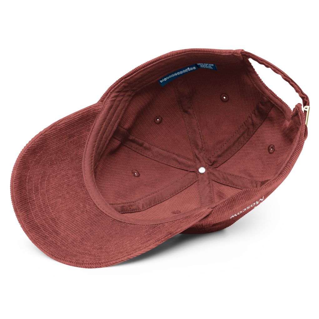 Vintage corduroy cap "iN Mpscow"