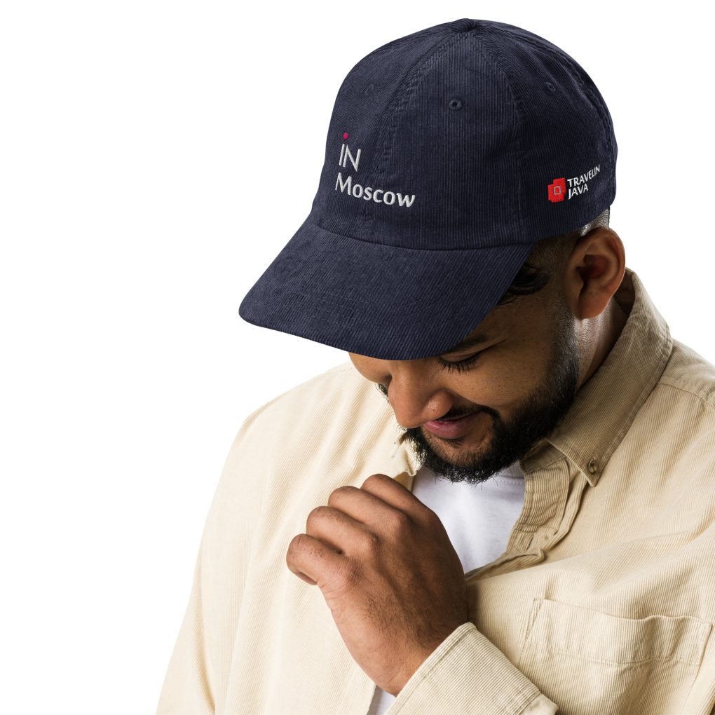 Vintage corduroy cap "iN Mpscow"