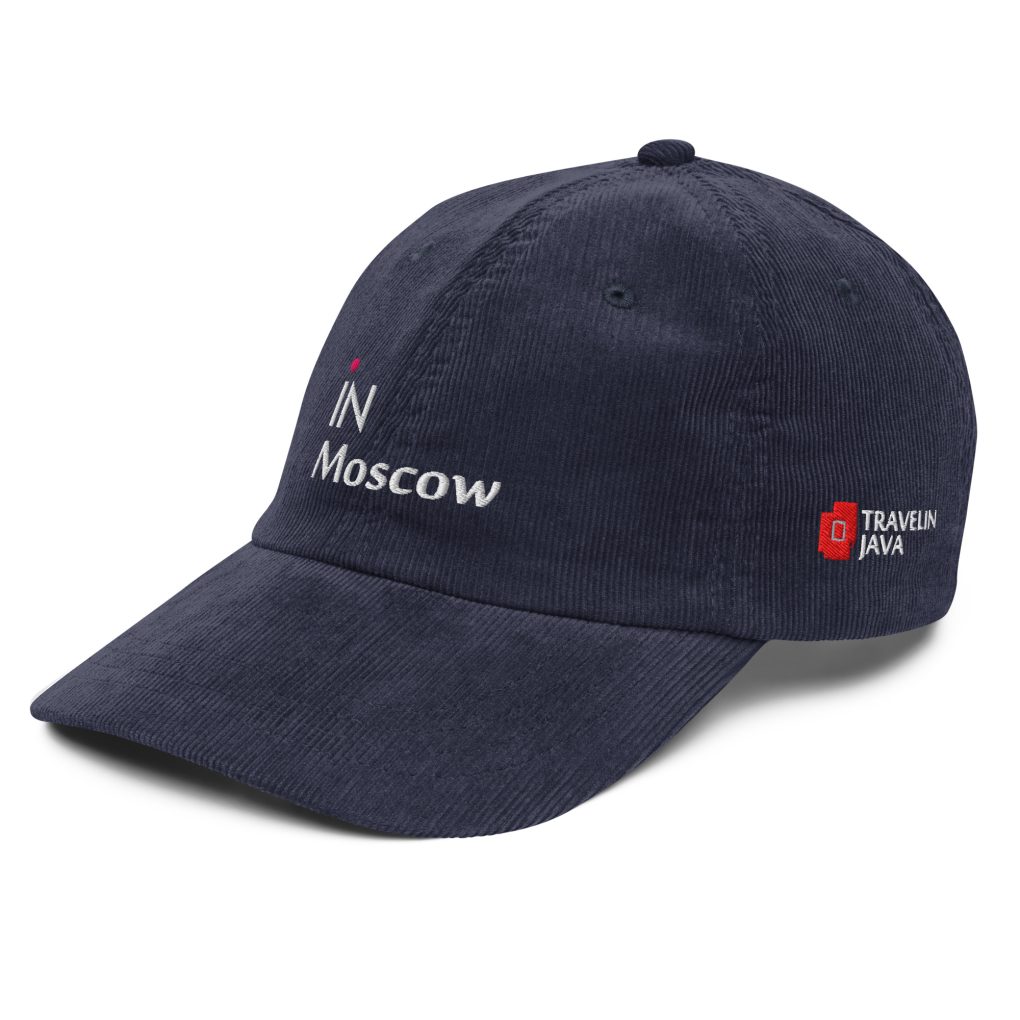 Vintage corduroy cap "iN Mpscow"