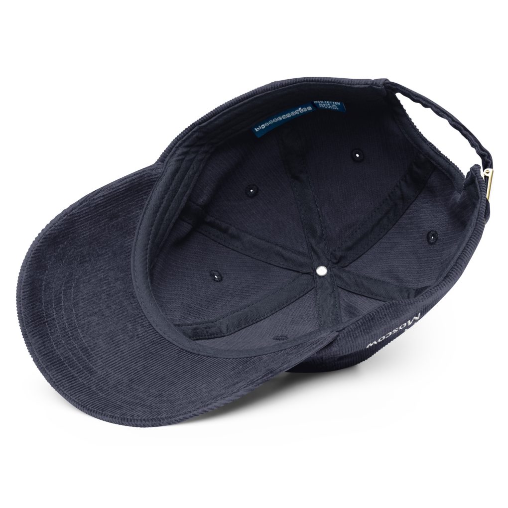 Vintage corduroy cap "iN Mpscow"