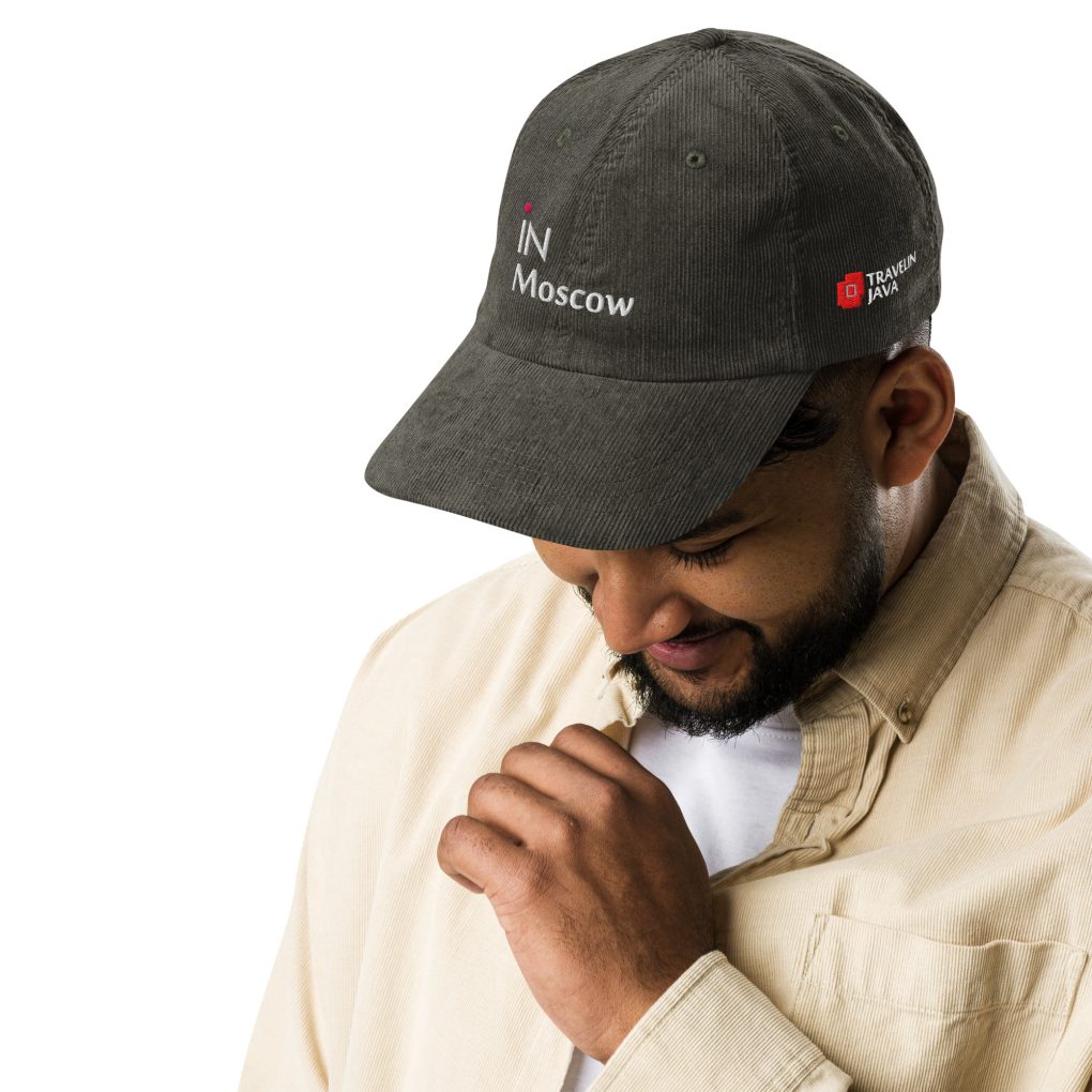 Vintage corduroy cap "iN Mpscow"