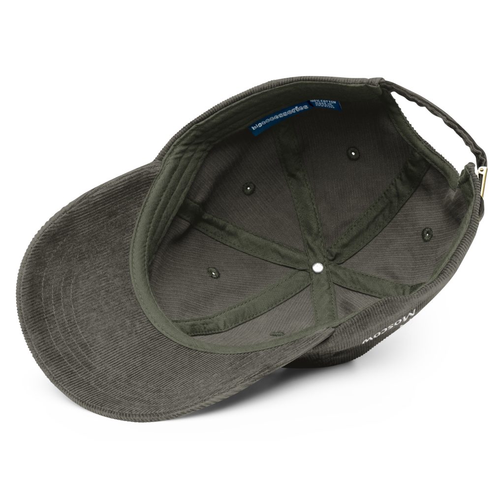 Vintage corduroy cap "iN Mpscow"